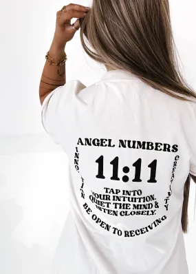 11:11 ANGEL NUMBERS SIDE SLIT TEE