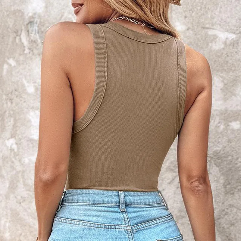 🔥50% OFF🔥Women's Ribbed Tank Top with Shelf Bra