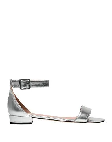 8 By Yoox Women Sandals Silver 4 UK