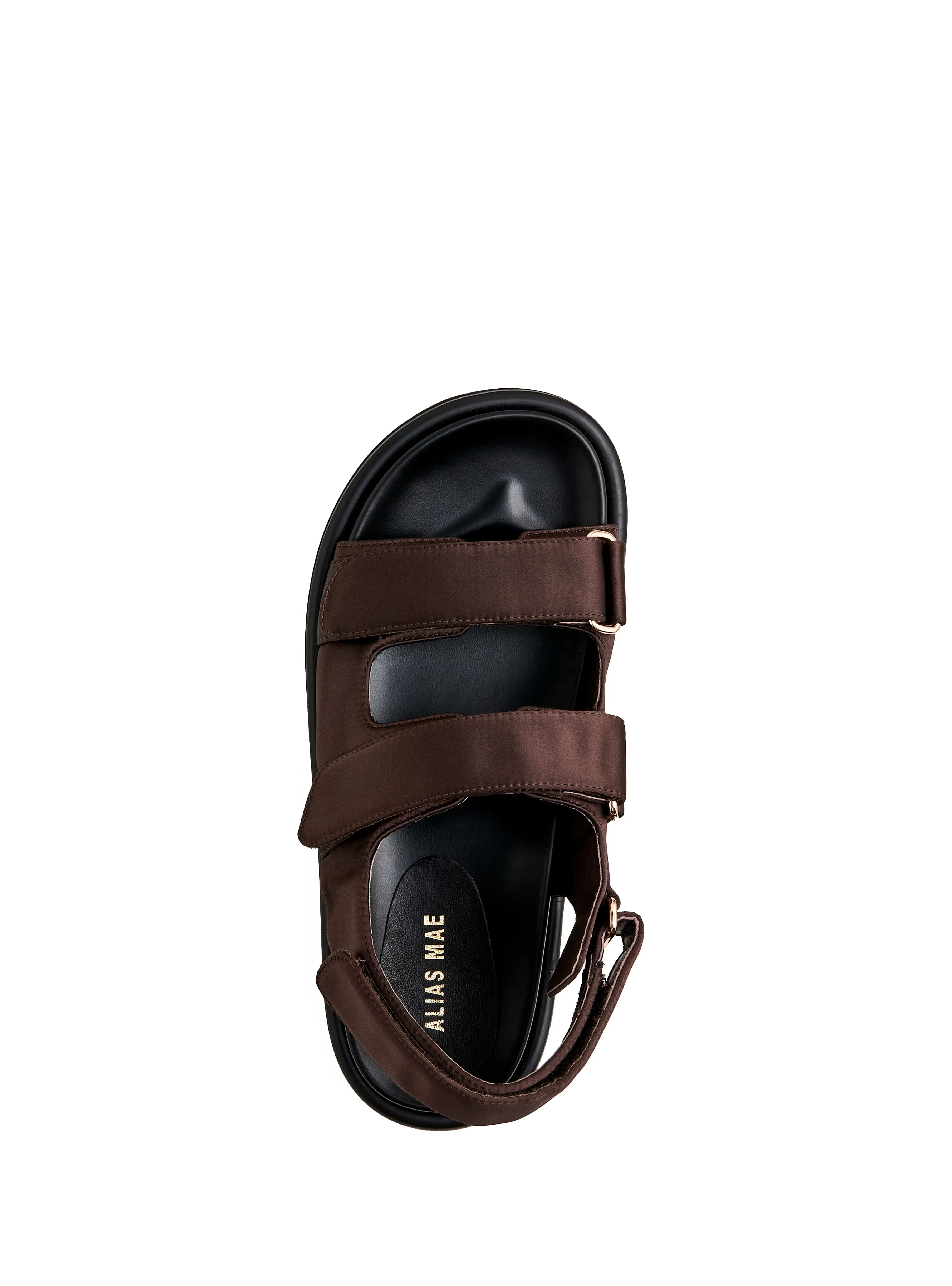 ALIAS MAE Womens Darcy Sandals - Choc Satin