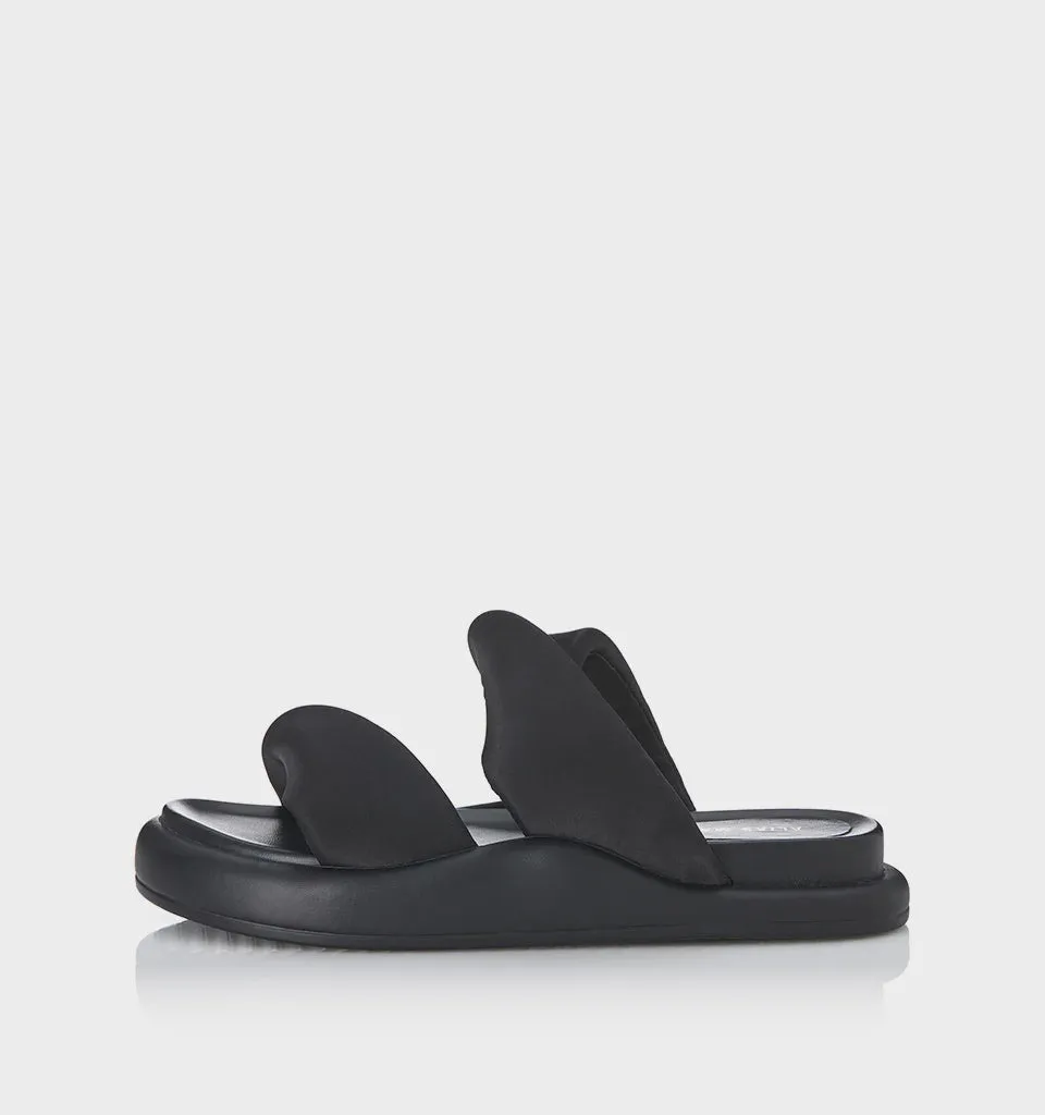 ALIAS MAE Womens Therese Sandals - Black Satin