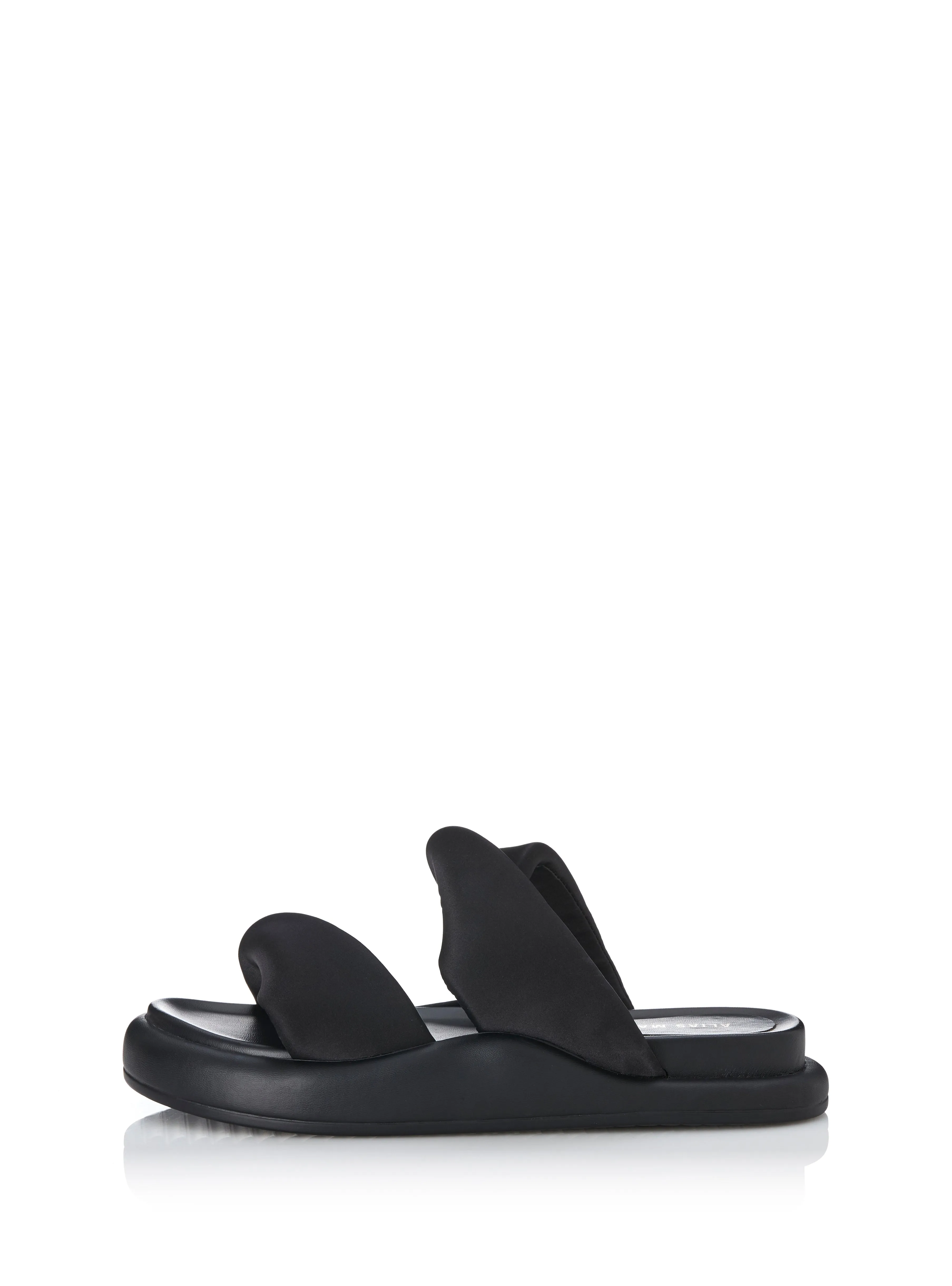 ALIAS MAE Womens Therese Sandals - Black Satin