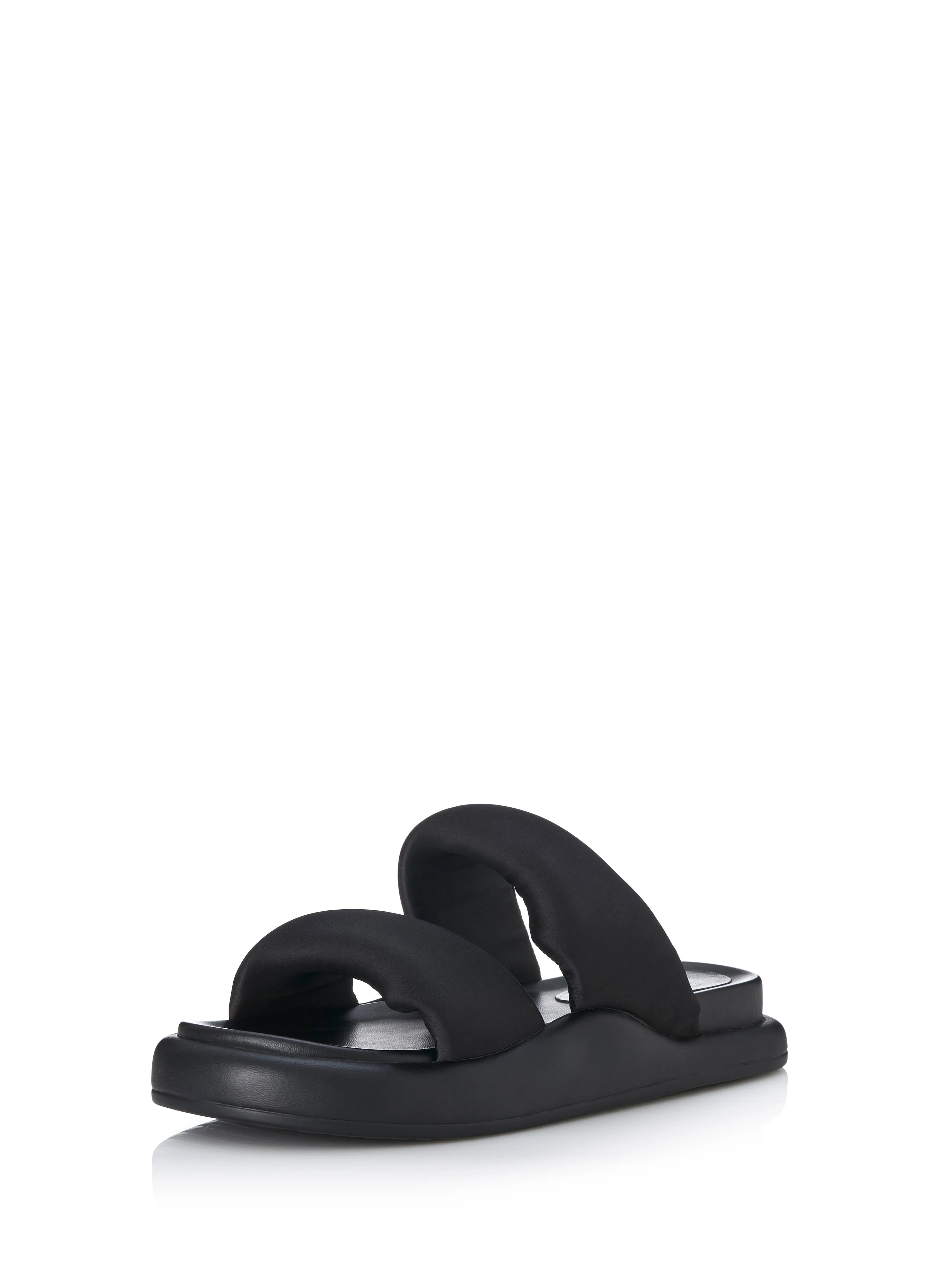 ALIAS MAE Womens Therese Sandals - Black Satin