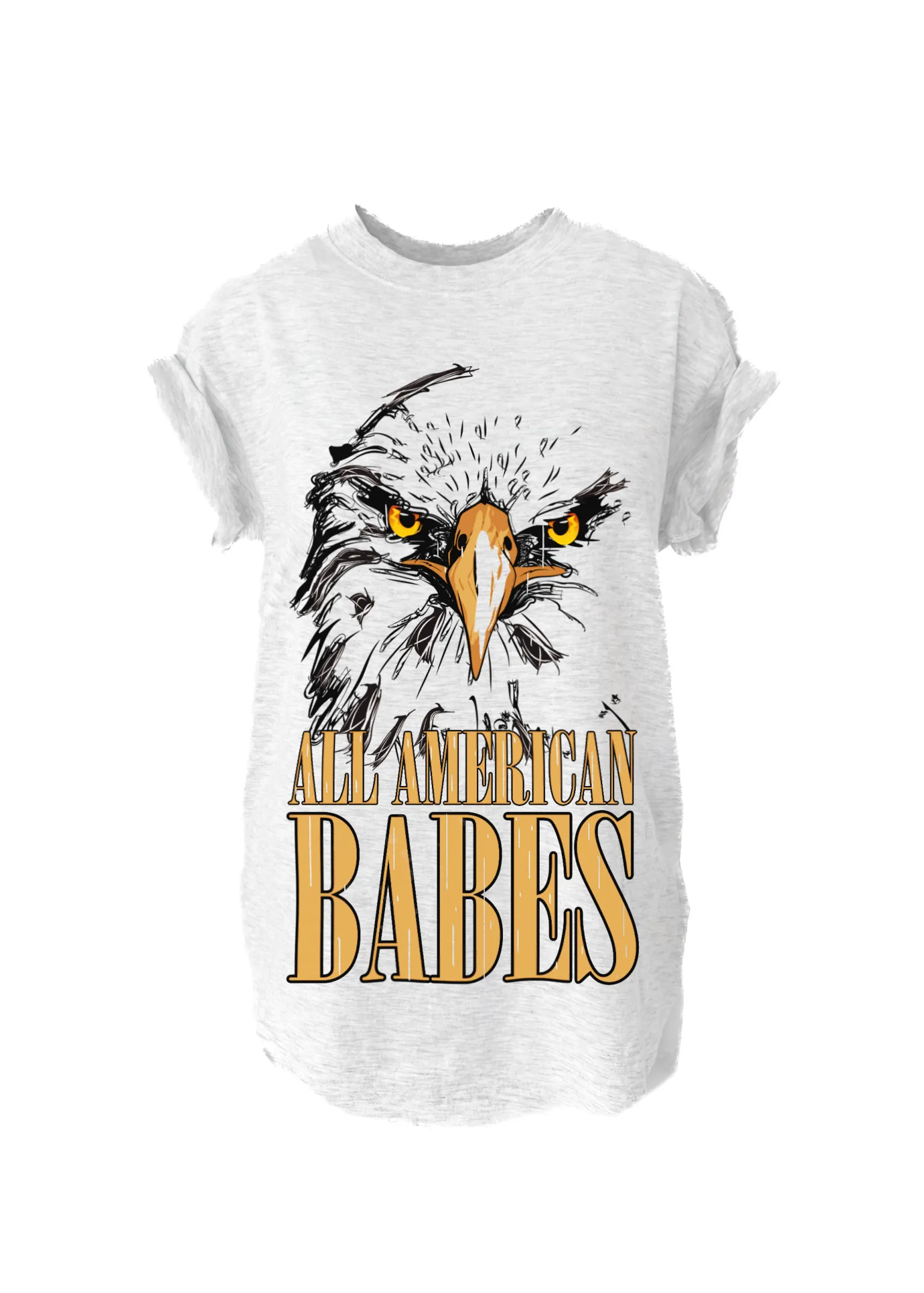 ALL AMERICAN BABES SIDE SLIT TEE