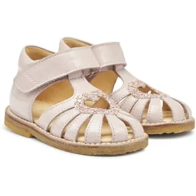 Angulus Starter Sandals Pale Rose/Rose Glitter