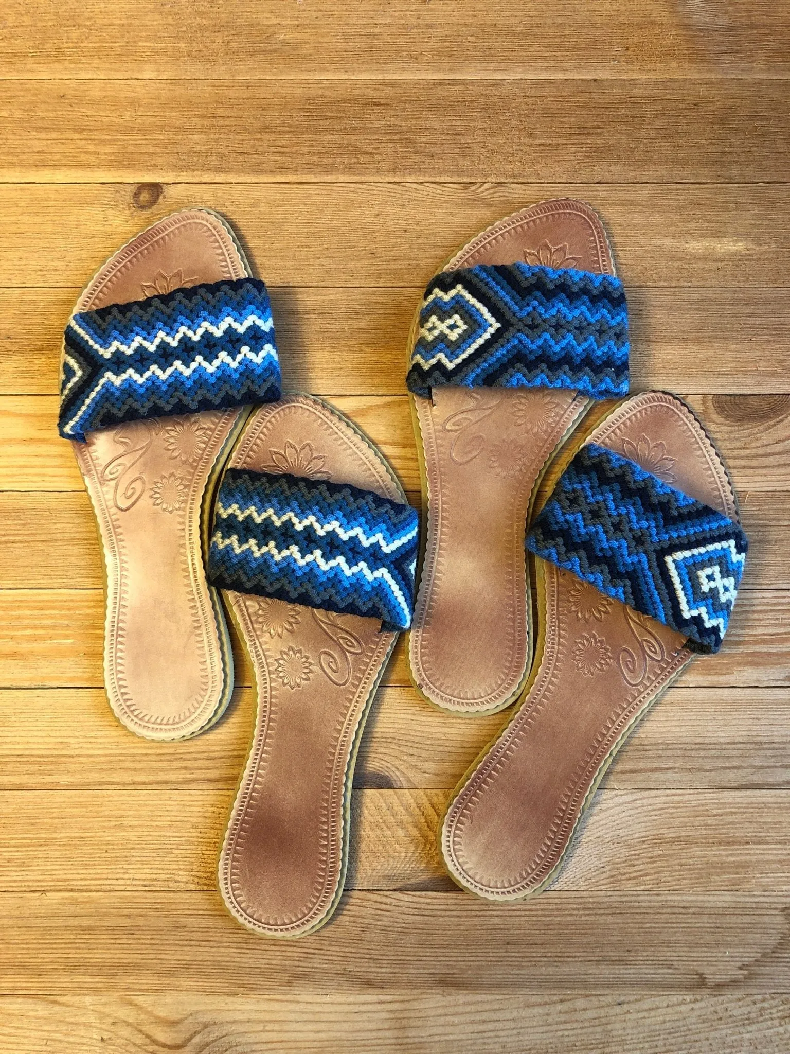 AZULA Flat Sandals - Macrame