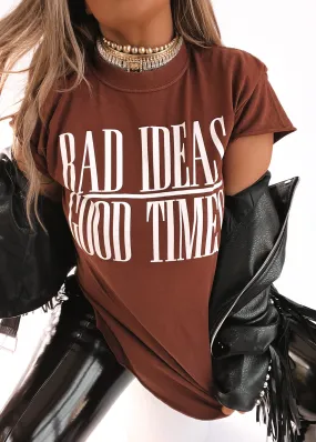 BAD IDEAS GOOD TIMES SIDE SLIT TEE