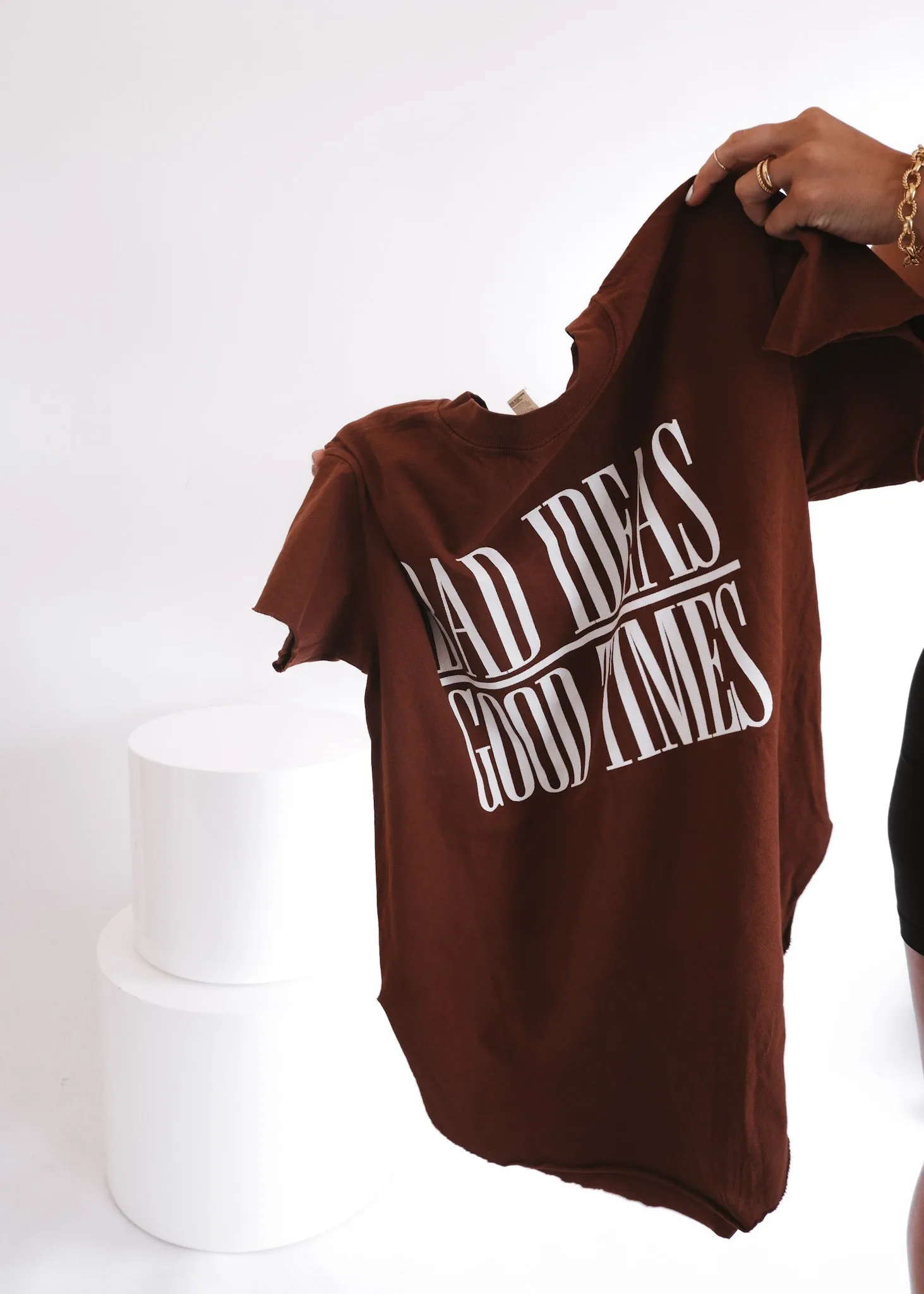 BAD IDEAS GOOD TIMES SIDE SLIT TEE