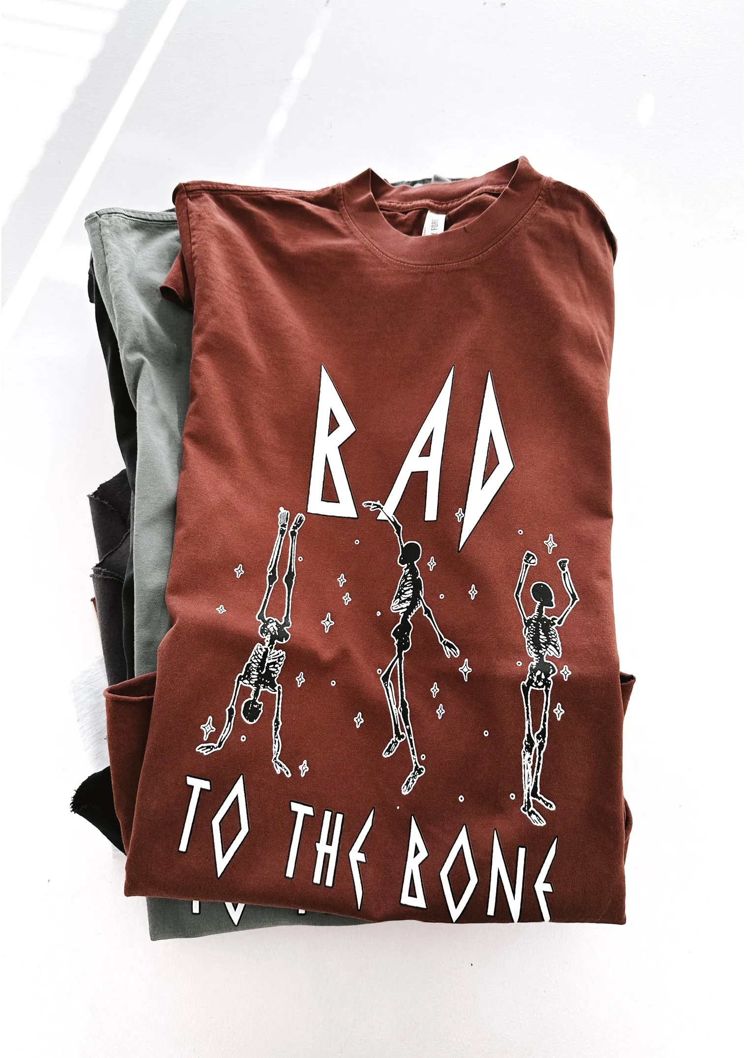 BAD TO THE BONE SIDE SLIT TEE