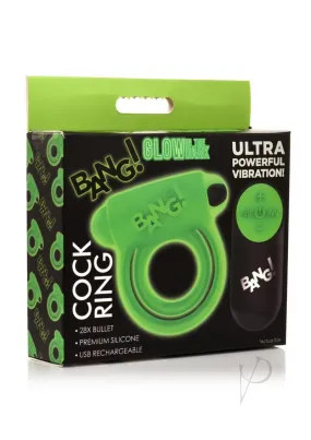 Bang 28x Gitd Cock Ring W/remote