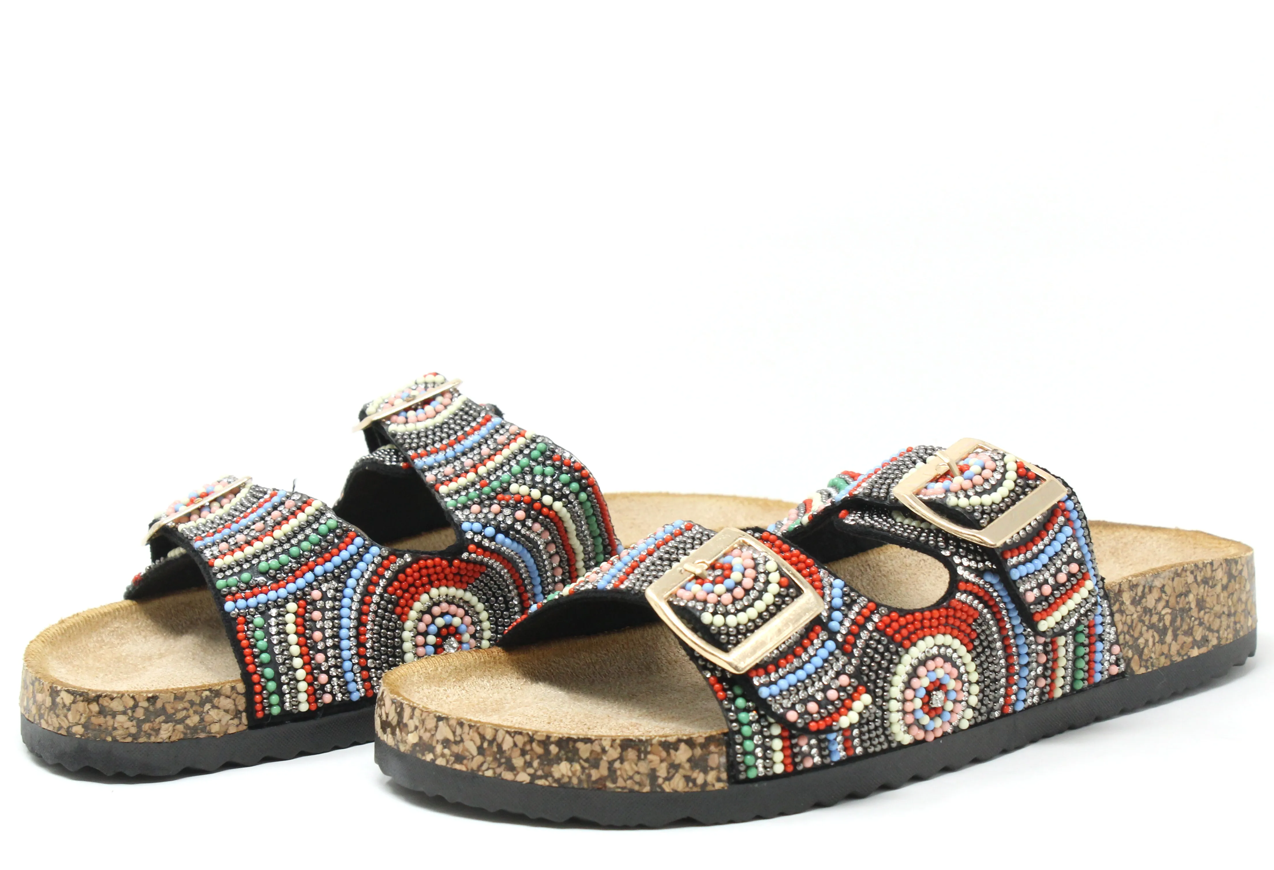 Beaded Slip On Sandal