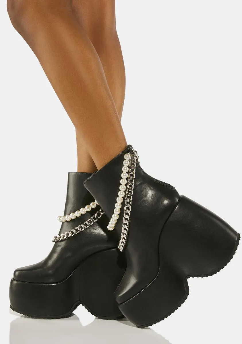 Black Dolores Ankle Boots