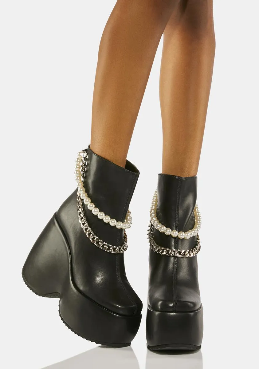 Black Dolores Ankle Boots