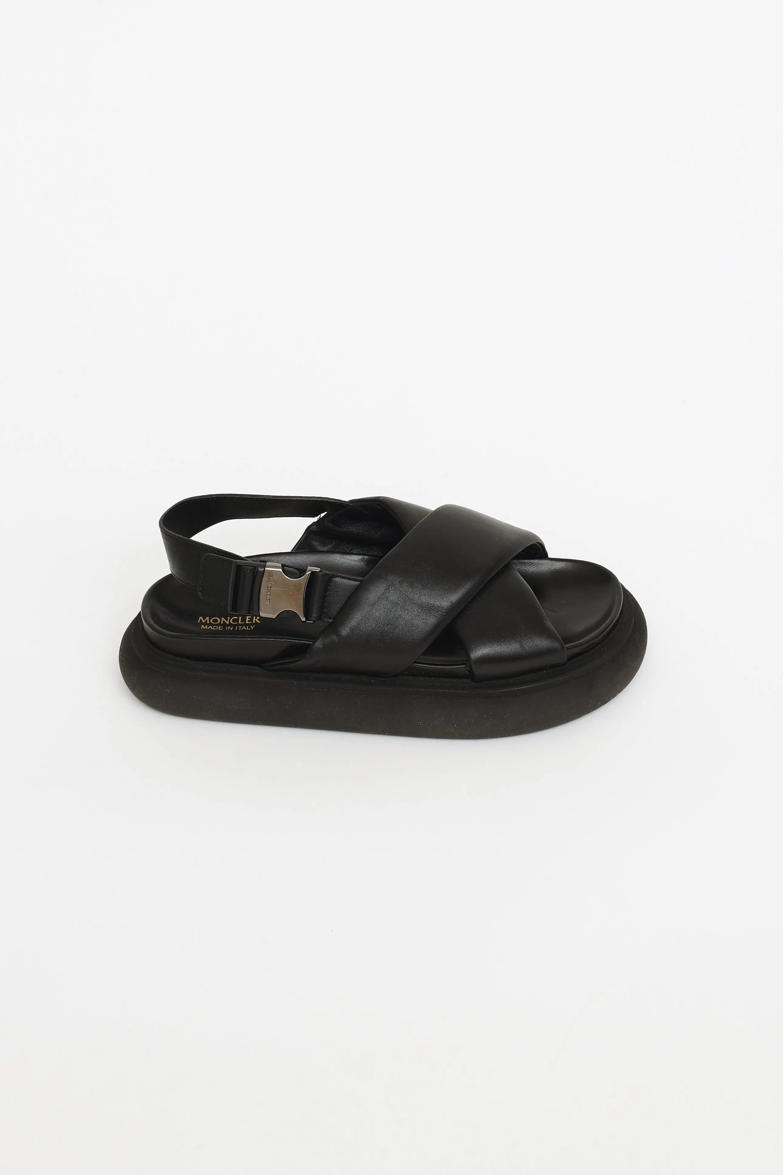 Black Leather Solarisse Sandal