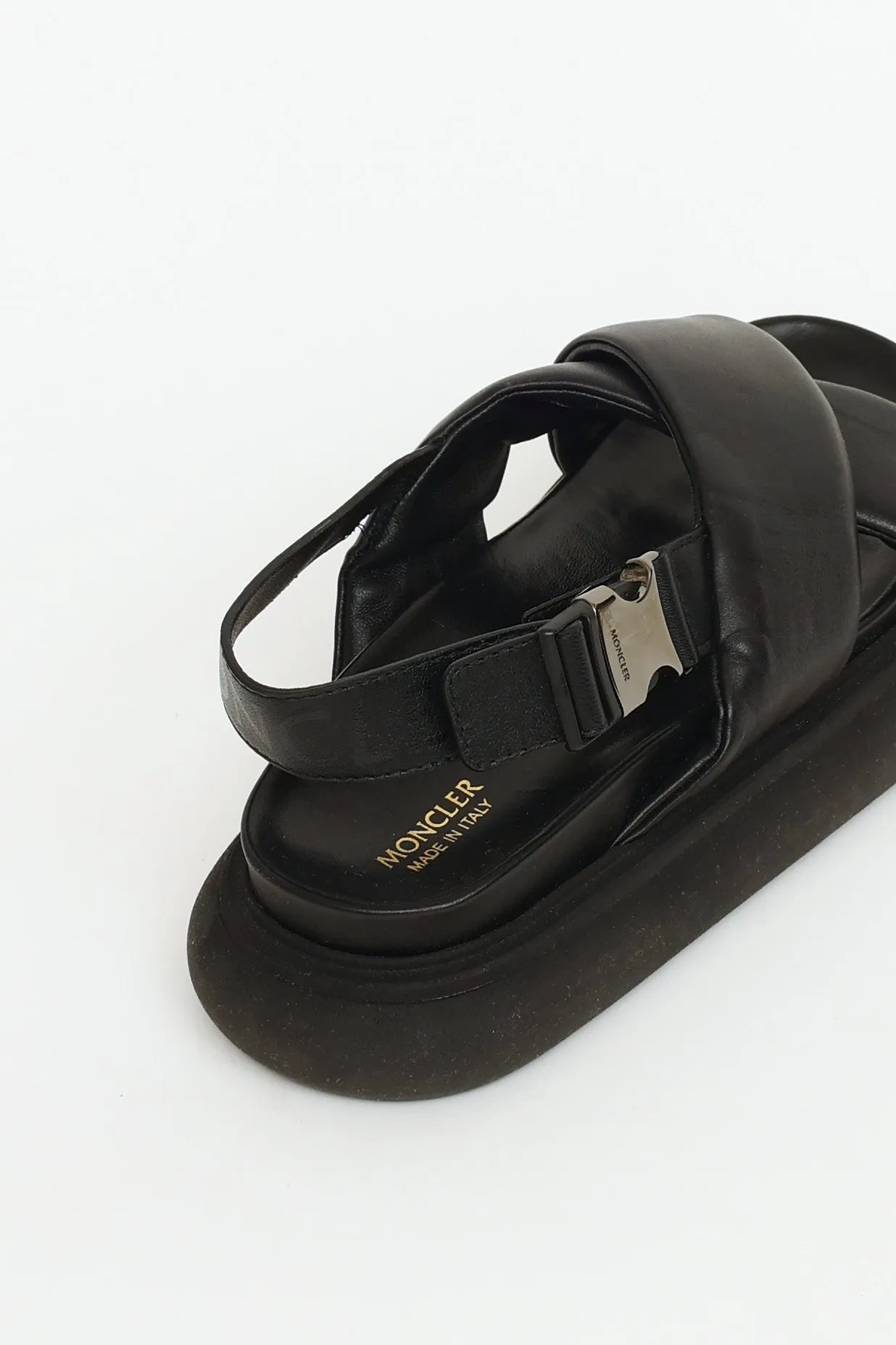 Black Leather Solarisse Sandal