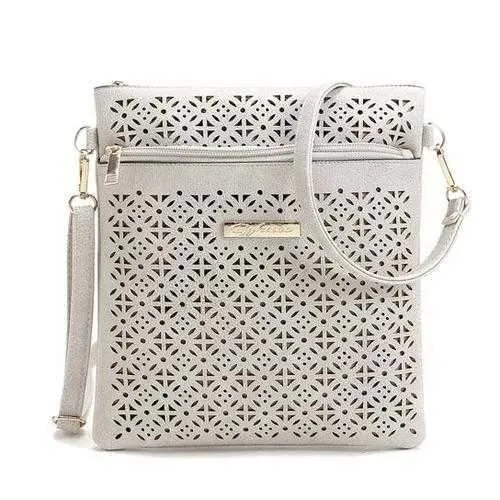 Blossomita Handbag With Cutout Flower Design