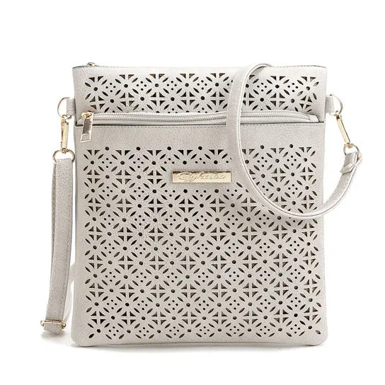 Blossomita Handbag With Cutout Flower Design