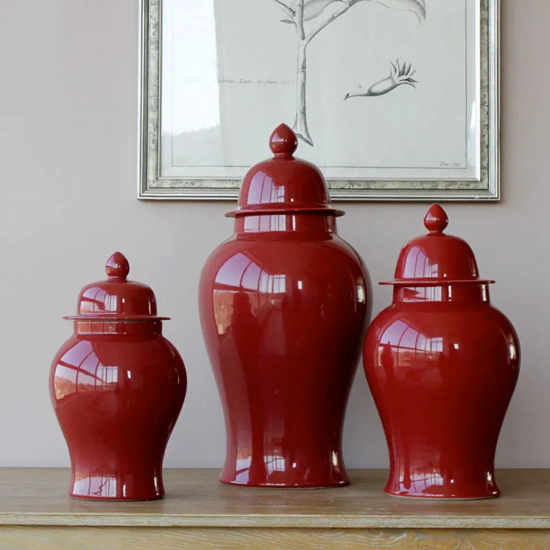 Blue Ceramic Chinese Urn