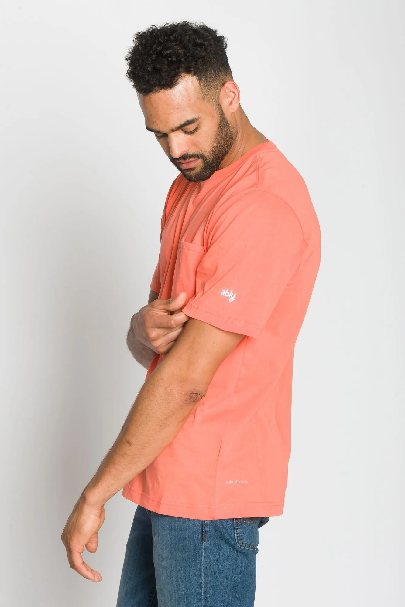 Bradley | Men's Anti-Stain Crew Neck Pocket Tee