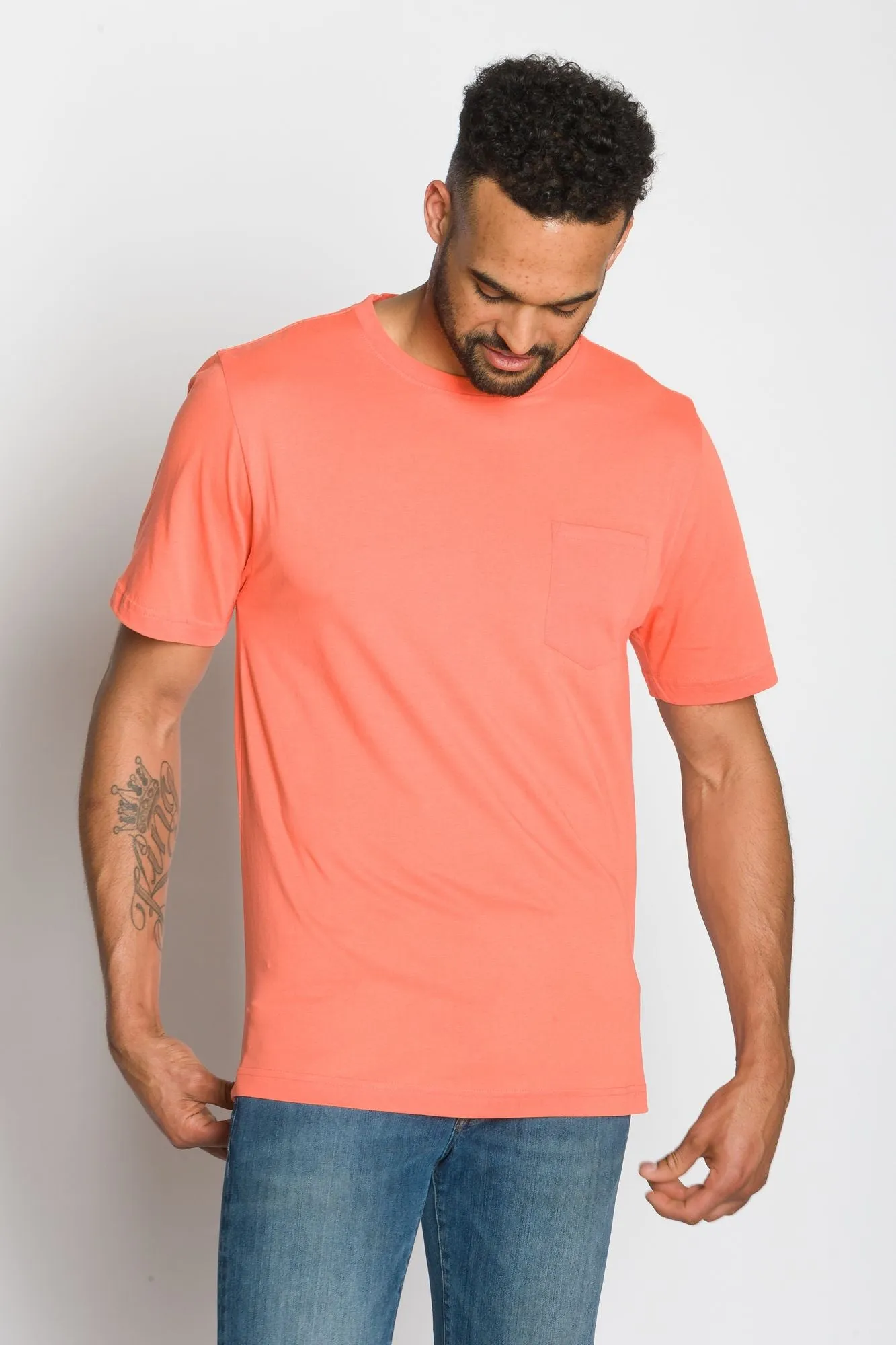 Bradley | Men's Anti-Stain Crew Neck Pocket Tee