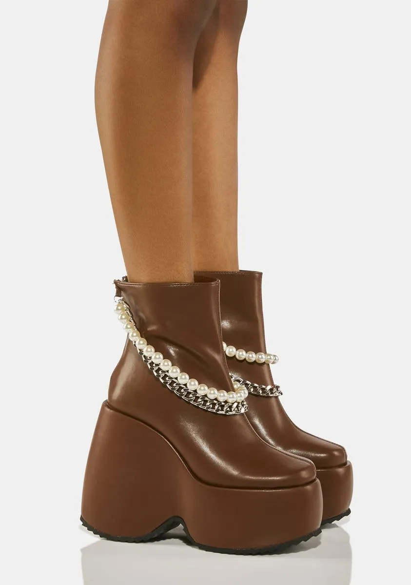 Brown Dolores Ankle Boots