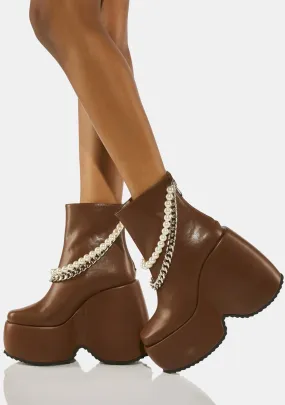 Brown Dolores Ankle Boots