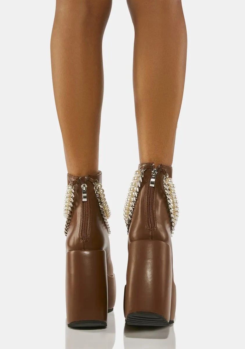 Brown Dolores Ankle Boots