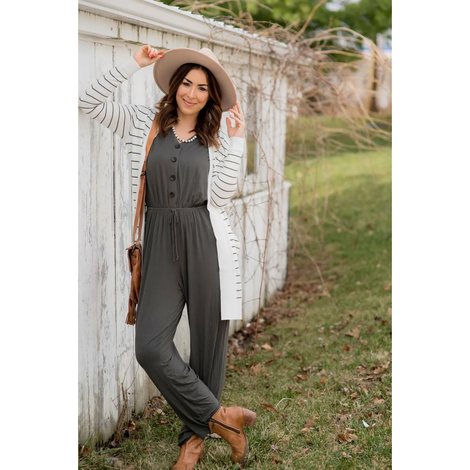 Button Jumpsuit