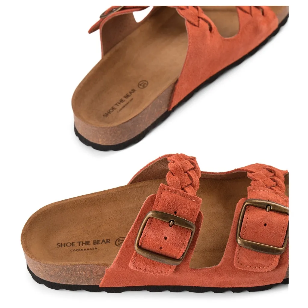 Cara sandal suede - CORAL RED