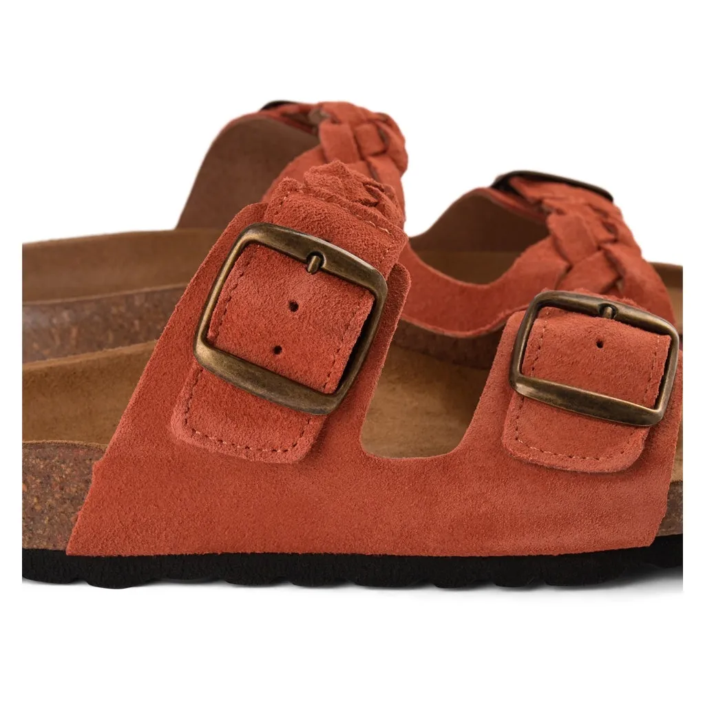 Cara sandal suede - CORAL RED