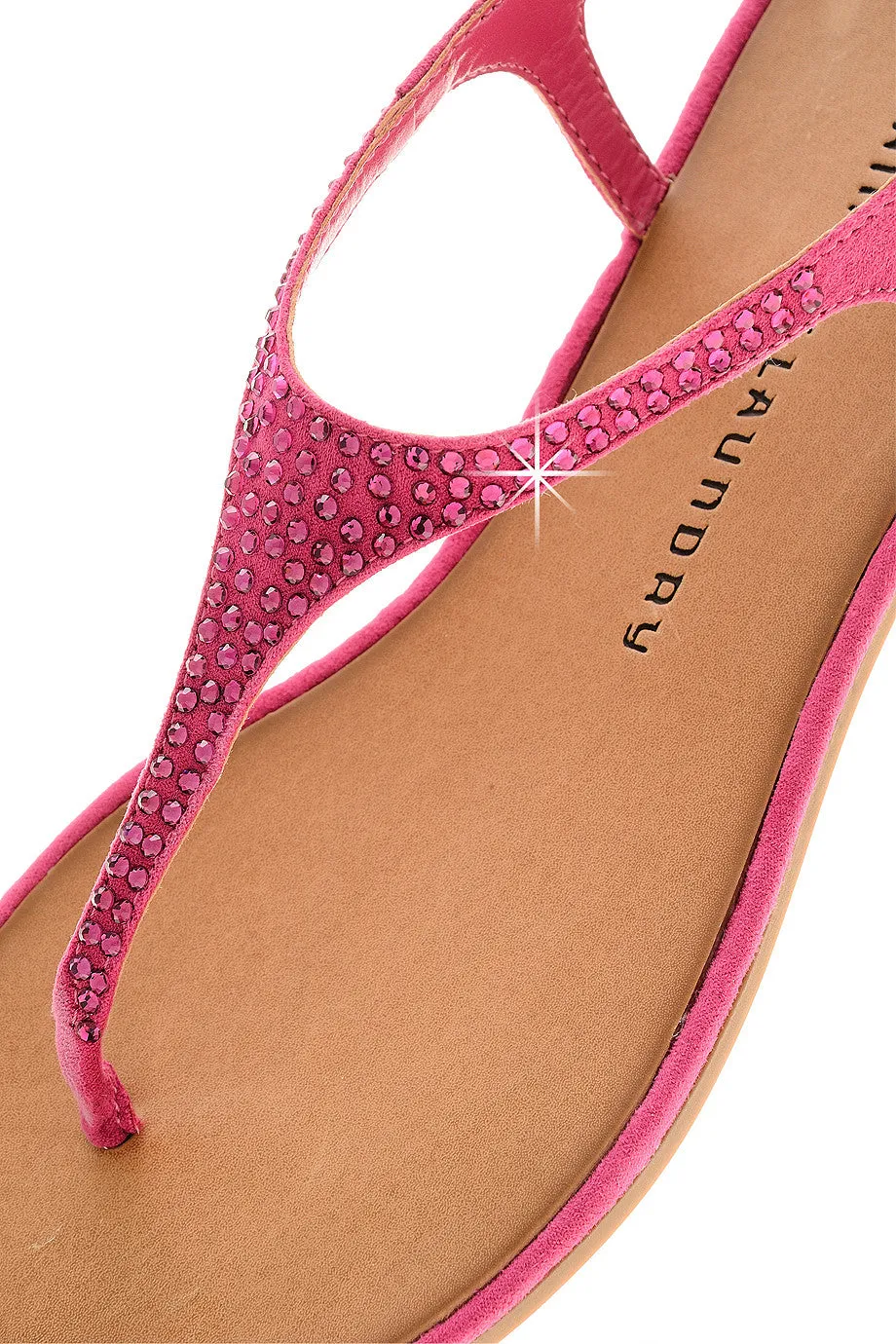 CHINESE LAUNDRY GAME SHOW Fuchsia Crystal T-bar Sandals