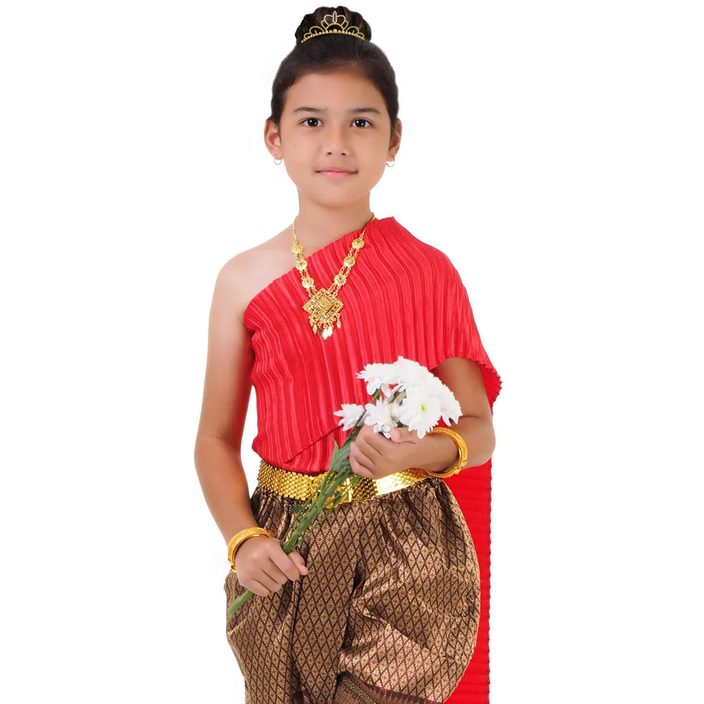 Chut Thai Girls Cultural Outfit Heritage Dreams