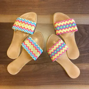 Colorful Handwoven Sandals - Wayuu Slide Sandals