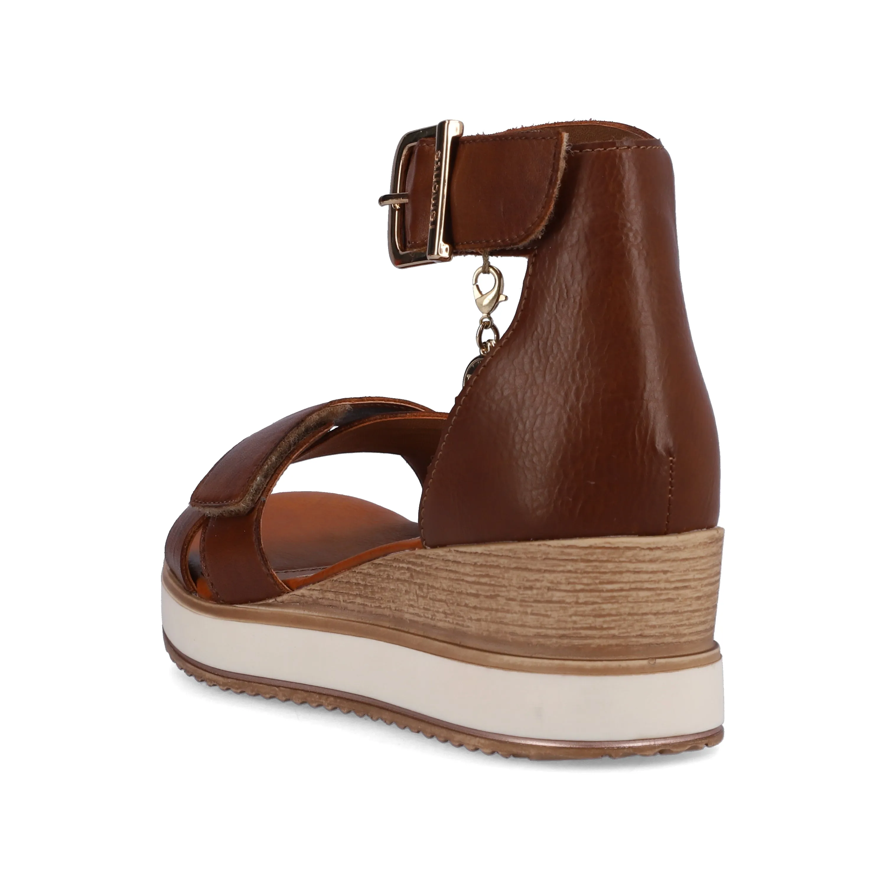 D6458-24 Brown Wedge Cross Strap