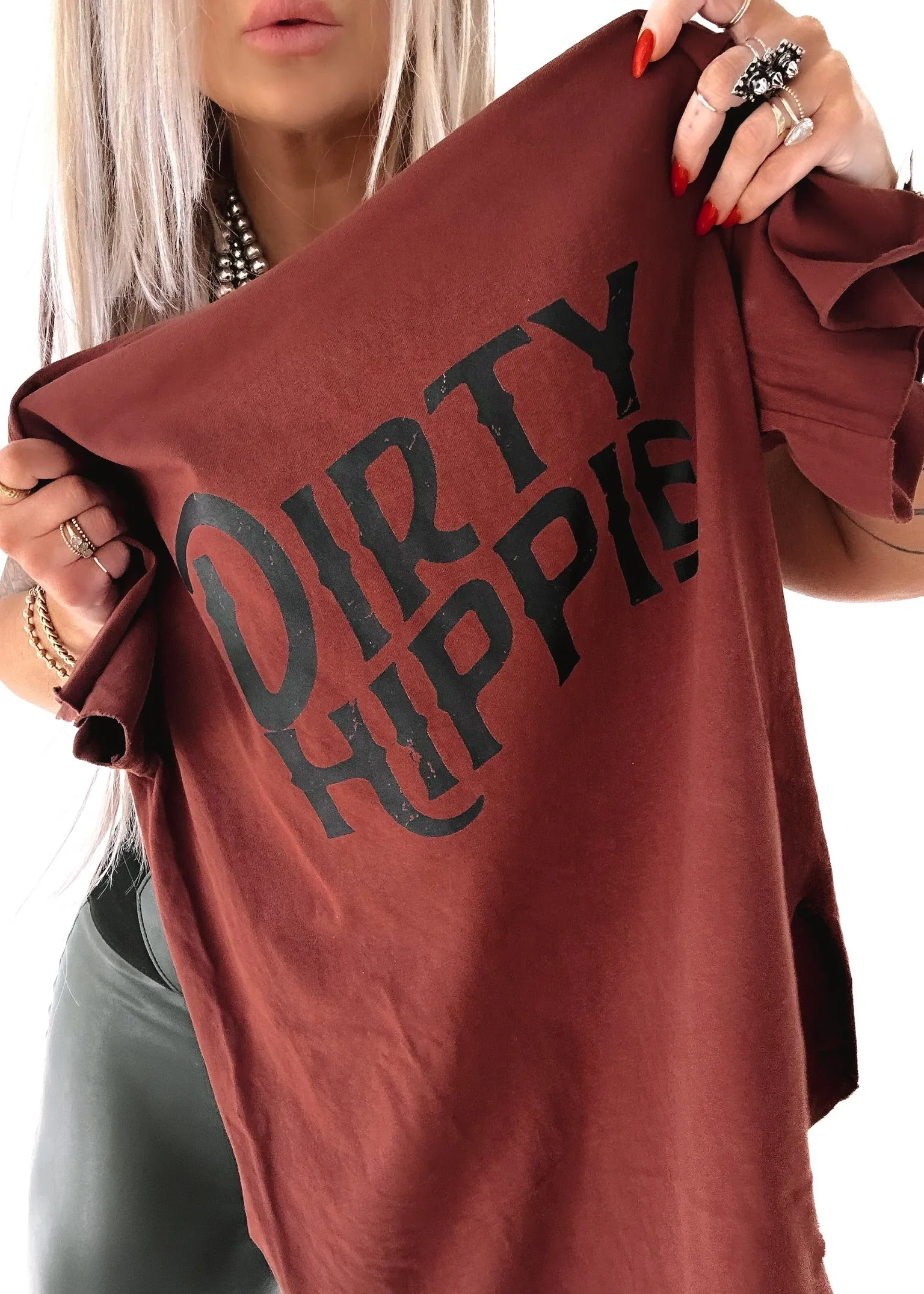 DIRTY HIPPIE SIDE SLIT TEE