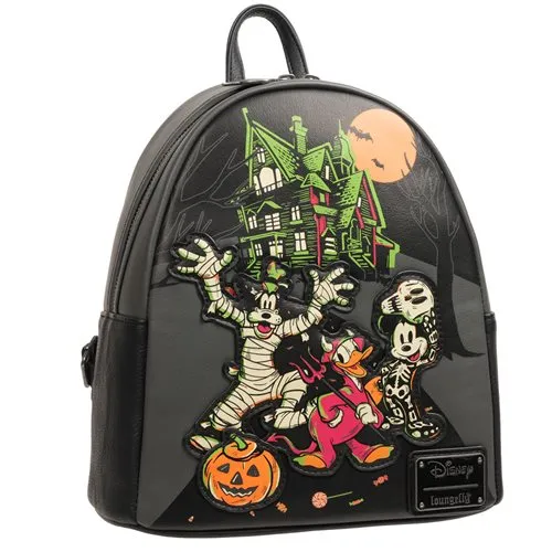 Disney 100 Halloween Trick or Treaters Glow-in-the-Dark Mini-Backpack - Entertainment Earth Exclusive