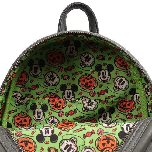 Disney 100 Halloween Trick or Treaters Glow-in-the-Dark Mini-Backpack - Entertainment Earth Exclusive