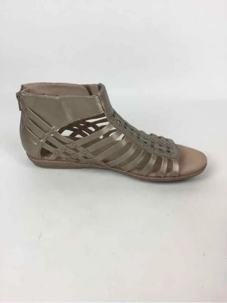 Earth Women Size 12 Bronze Leather Sandals