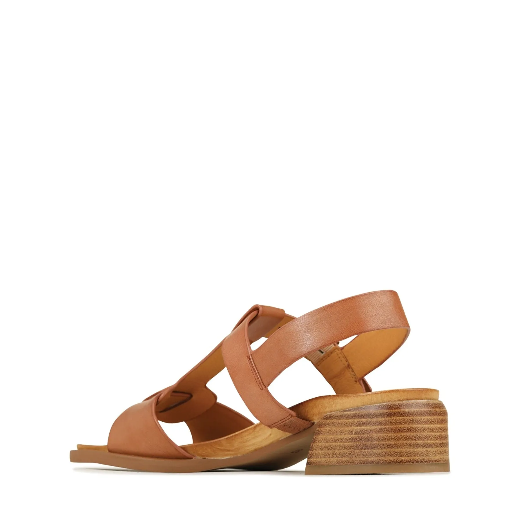 ELLIA SLING-BACK HEEL SANDALS LEATHER