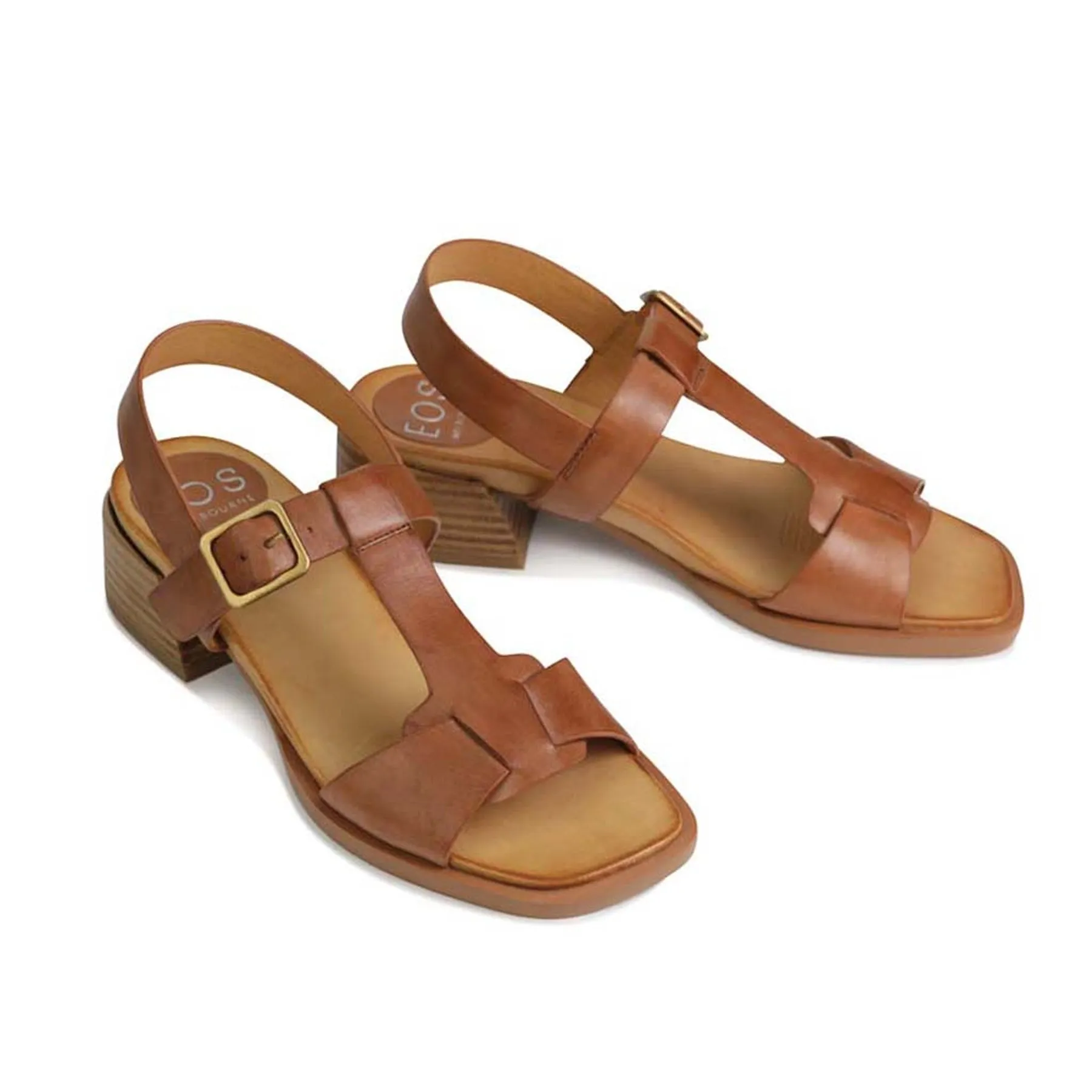 ELLIA SLING-BACK HEEL SANDALS LEATHER