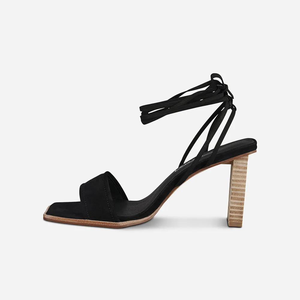 Faith Heel Black Suede