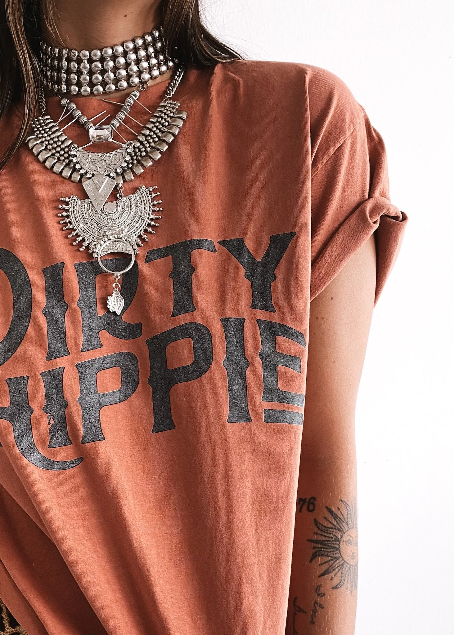 FINAL SALE: DIRTY HIPPIE SIDE SLIT TEE