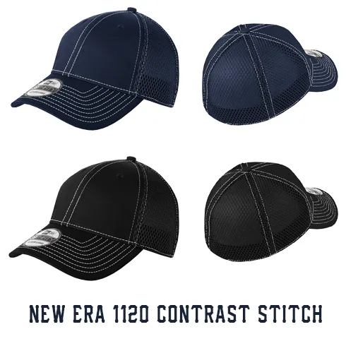 Fire 3 Line Arched Custom Hat - New Era Stretch