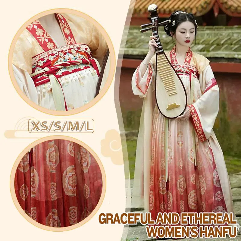 Floral Pattern Chinese Traditional Dress Hanfu