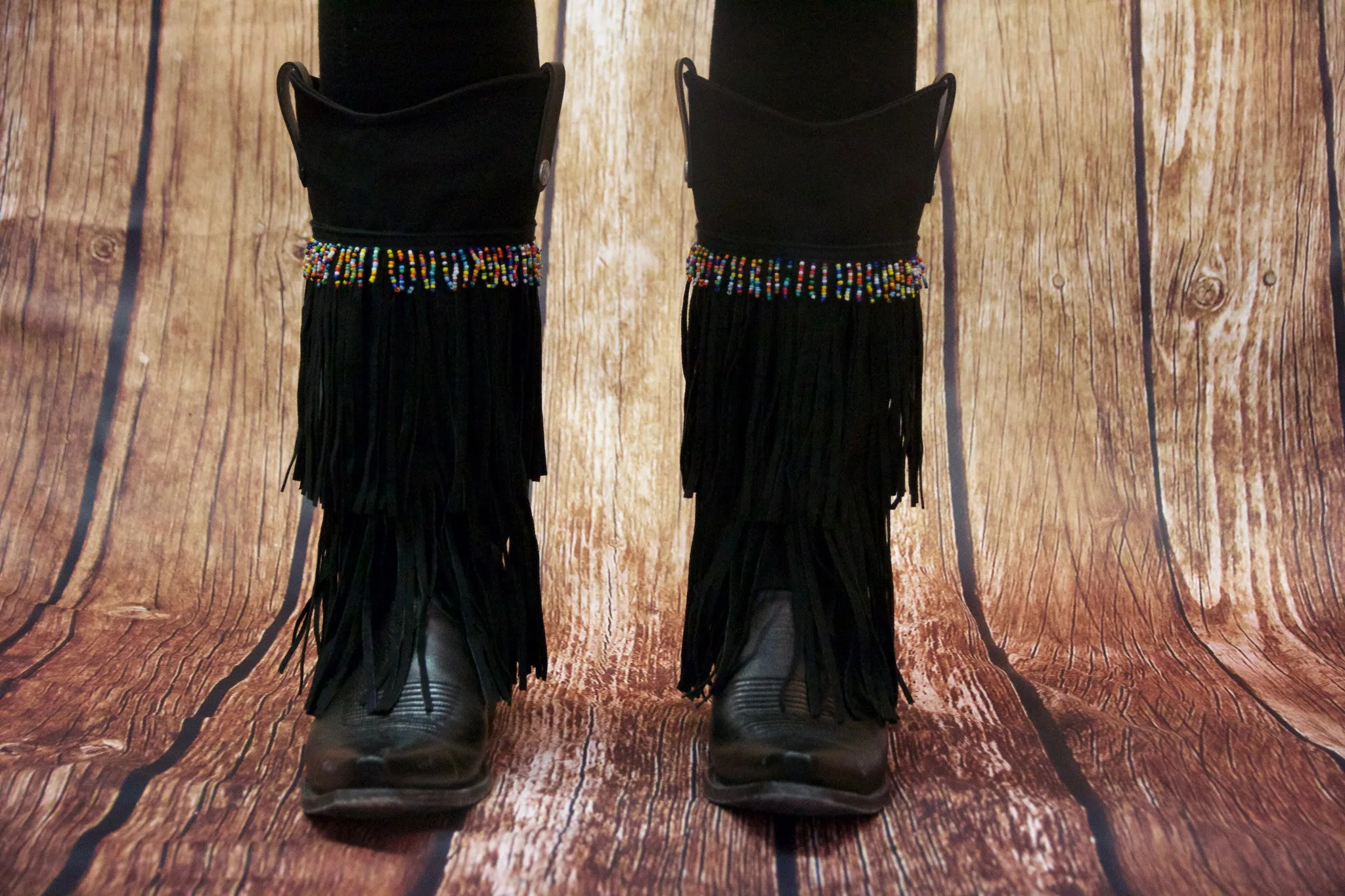 Fringe Beaded - Black