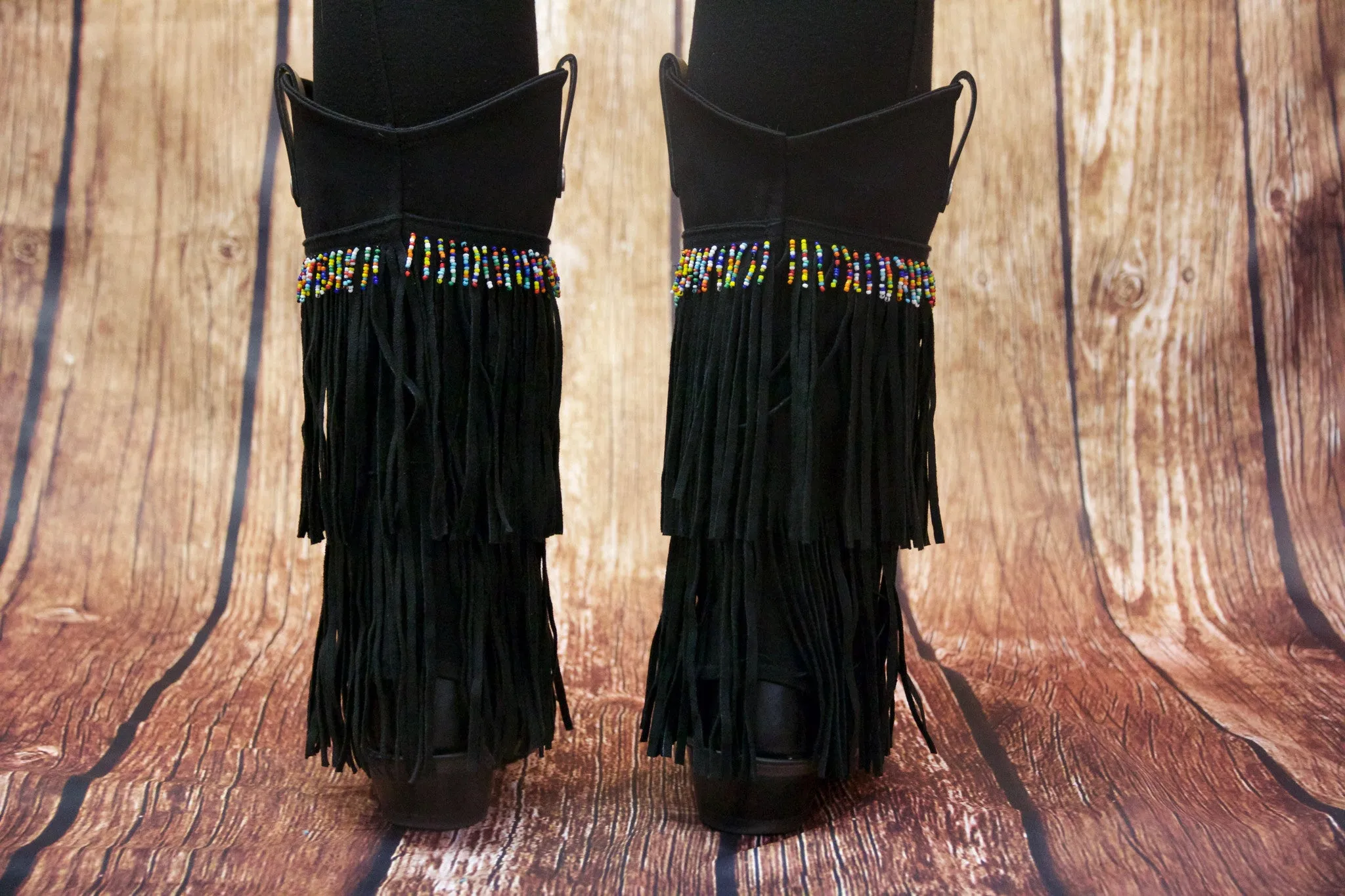 Fringe Beaded - Black