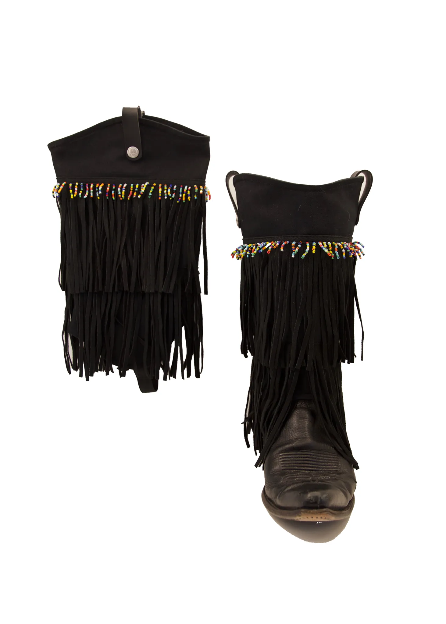 Fringe Beaded - Black