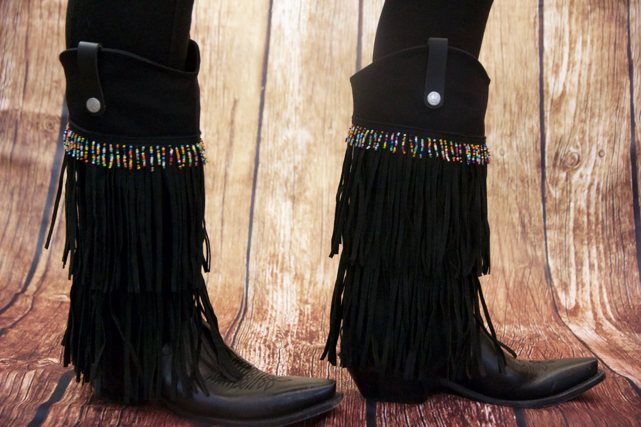 Fringe Beaded - Black