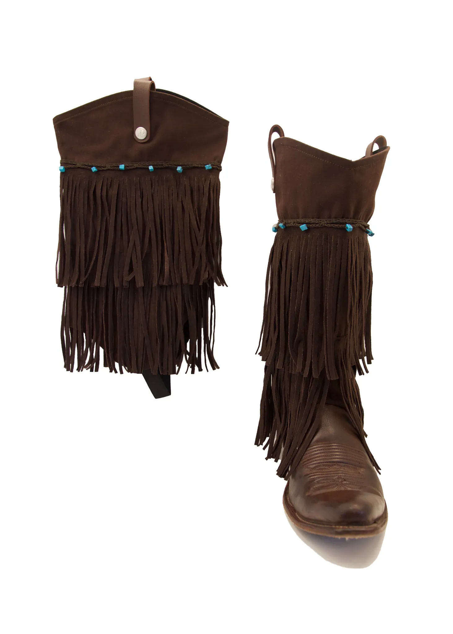 Fringe - Turquoise/Brown