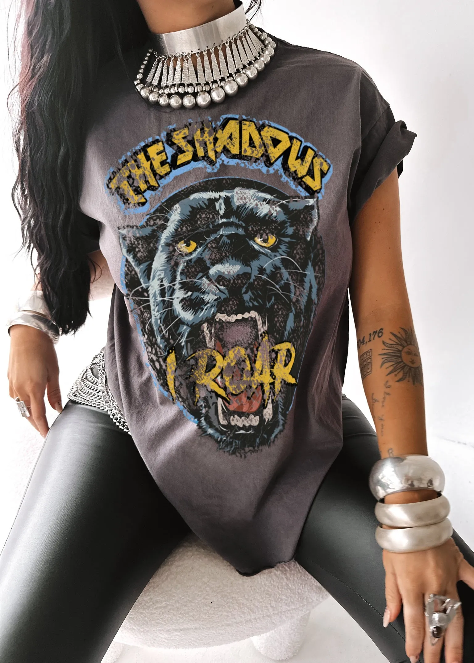 FROM THE SHADOWS I ROAR SIDE SLIT TEE